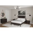 thumbnail image 4 of Christian 49" Platform Bed Frame Queen with Headboard, Rustic, Solid Wood, Black, 4 of 15