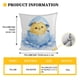 thumbnail image 2 of Uuiauoio Easter Pillow Covers 17.32x17.32 inches Set of 1 Easter Throw Pillow Covers with Eggs Spring Home Decor Pillowcase Square Cushion Covers for Sofa Bed Couch, 2 of 6