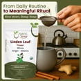 thumbnail image 5 of Organic Way Linden Flower & Leaf Herbal Tea Blossom & Culinary Use | European Wild-Harvest | Kosher & USDA Certified | Vegan, Non-GMO & Gluten Free | 100% Raw from Albania, 5 of 8
