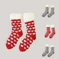 thumbnail image 4 of Penkiiy Christmas Fuzzy Socks for Women Girls Gifts Cute Fun Cozy Fluffy Winter Warm Slipper Xmas Holiday Socks Gray, 4 of 4