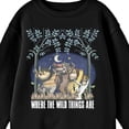 thumbnail image 5 of Where The Wild Things Are Max & Monsters Youth Black Crew Neck Long Sleeve Sweatshirt-Medium, 5 of 5