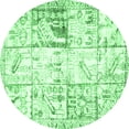 thumbnail image 1 of Ahgly Company Indoor Round Persian Emerald Green Traditional Area Rugs, 6' Round, 1 of 4