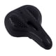 thumbnail image 2 of Sillín ancho de bicicleta acolchado de cuero PU Negro Sunnimix Reemplazo de asiento de bicicleta, 2 of 6