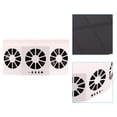 thumbnail image 4 of Unique Bargains Solar Powered Car Exhaust Fan Auto Radiator Fan Energy Saving Air Vent Radiator Air Purifiers 1.5W White, 4 of 6