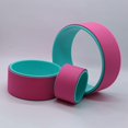 thumbnail image 3 of Yoga Wheel Yoga Set, Yoga Back Yoga Roller Back Wheel for Back Pain and Stretching, Fitness Equipment Pilates Exercise Workouts Durable W/Soft Plush Outer Layer, 3 of 7