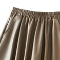 thumbnail image 4 of EDFBUYKRS Female Skirts Long Winter Skirts for Women 2026 Leather Skirt Pocket Half Skirt A Line Skirt High Waisted Pu Leather Long Skirt, 4 of 5