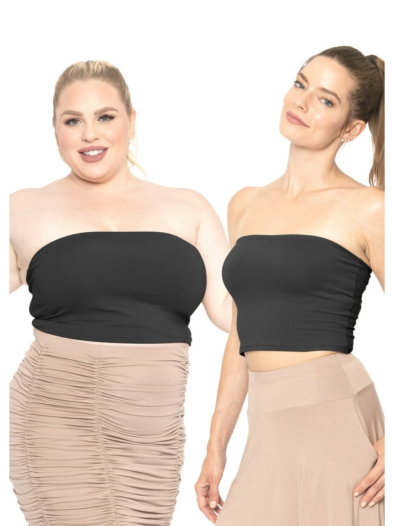 Stretch Is Comfort Women's Plus Size Crop Tube Top | Adult Xlarge