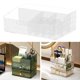 thumbnail image 2 of Caja de almacenamiento para baño, soporte para maquillaje, transparente, moderna, para escritorio Compartimento Blanco, 2 of 9