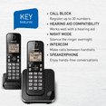 thumbnail image 4 of Panasonic KXTGC382B DECT 6.0 2-Handset Landline Telephone, Black, 4 of 9