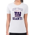 thumbnail image 4 of Women's G-III 4Her by Carl Banks White New York Giants Team Logo Graphic Fitted T-Shirt, 4 of 5