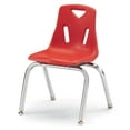 thumbnail image 7 of Stacking Chair with Chrome-Plated Legs - 14" Ht - Green, 7 of 7