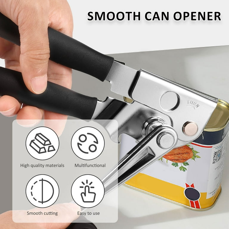 Homelet Electric Can Opener Prime Smooth Edge Safe Universal One Touch  Labor Saving Heavy Duty Stainless Steel Automatic Can Opener for Seniors /  Arthritics / Women / Kid Kitchen Bottle Opener 