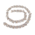 thumbnail image 3 of Rhinestone Chain Trim, Decoration 1 Yard 2.3cm Leaf Shape Gift  Rhinestone Chain  For Earring Belt Red,Green,Champagne,Royal Blue, 3 of 8