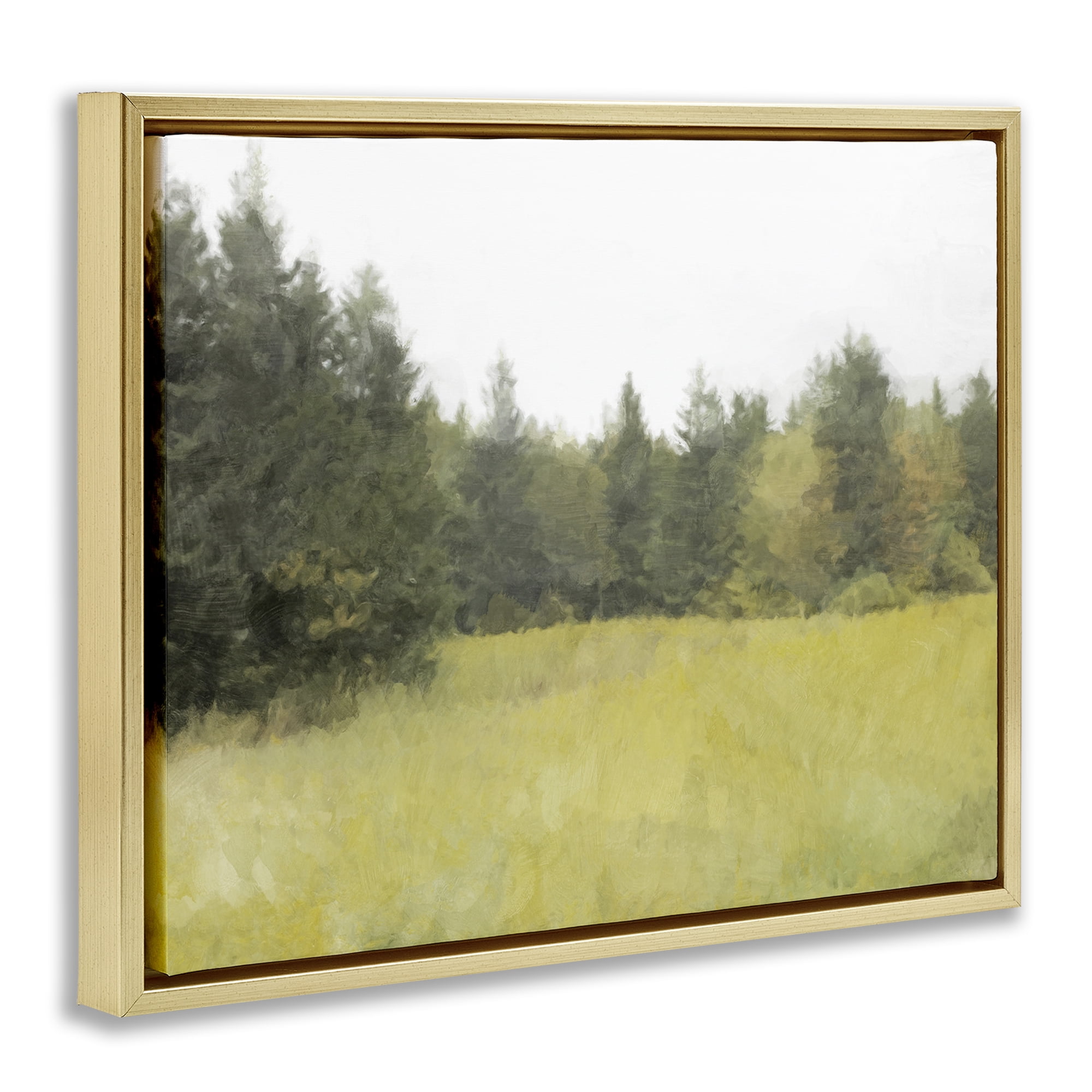 Stupell Industries The Forest's Vast Clearing Gold Framed Floater Canvas Wall Art, design by Kim Curinga