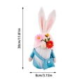 thumbnail image 3 of Dsscvnef Easter Decorations Easter Bunny Decorations for Home Indoor Tiered Tray Desk Easter Spring Easter Rabbit Centerpiece Table Decorations Funny Easter, 3 of 7