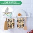 thumbnail image 4 of Yayeee Pot Holders Kitchen Heat Resistant with Pocket 7"x9.8" Cotton Oven Cooking Hot Pads, Red Geometric, 4 of 7
