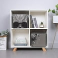 thumbnail image 3 of Collapsible Oxford Fabric Storage Cubes with Handles, Large Mid Foldable Oxford Cloth Bins Set of 2/6, Closet Organizers for Shelves Clothes Home Kitchen Toy - Black Skull-2, 3 of 7