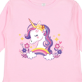 thumbnail image 4 of Inktastic Unicorn with Crown Girls Long Sleeve Toddler T-Shirt, 4 of 5