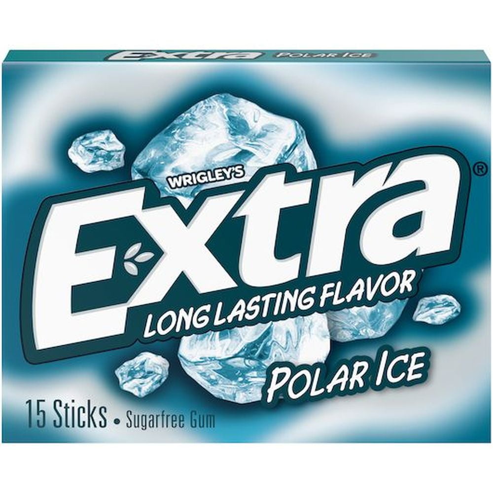 Extra Sugar Free Polar Ice Extra Gum, 15 Piece -- 120 per Case.