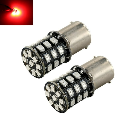1156 Red High Power 2835 Chip 33-LED Turn Signal/Brake/Tail Light Bulbs (1156, Red)