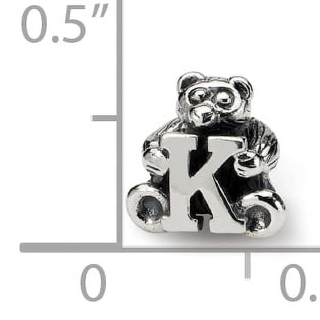 Reflection Beads Sterling Silver Reflections Kids Letter K Bead