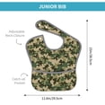 thumbnail image 4 of Zufioo Camouflag Print Toddler Adjustable Waterproof Bib, 11.6x15 Inch Feeding Bib Suitable for 6-24 Month Babies, 4 of 8
