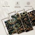 thumbnail image 6 of Elephant Stock Steampunk Mechanical Parts Wall Art - Horizontal Multi Panel Canvas - Living Room Wall Decor - Decor Elements Multi Panel - Blue And Brown Decor - 36" x 22", 6 of 8
