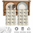 thumbnail image 5 of Easter Rabbit Kitchen Towels Set of 4, Cartoon Cute Bunny Sketch on Yellow Absorbent Dish Towels for Kitchen, Microfiber Hand Towel, Quick Drying Tea Towel for Cleaning Decorative Dishcloths, 5 of 7