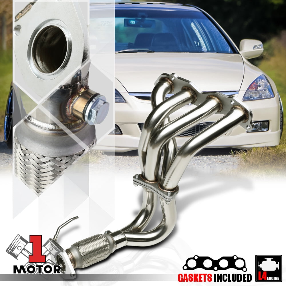Stainless Steel Exhaust Header Manifold for 0307 Honda Accord 2.4 4Cyl
