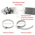 thumbnail image 3 of TOP-MAX 10PCS 304 Stainless Steel T-Bolt Clamps Heavy Duty T-Bolt Pipe Clamp, 3 of 7