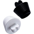 thumbnail image 3 of Tapón de bañera universal para ducha y tapón de drenaje de jacuzzi, tapón de silicona para fregadero de cocina (negro + blanco) Ormromra LT59-2, 3 of 7