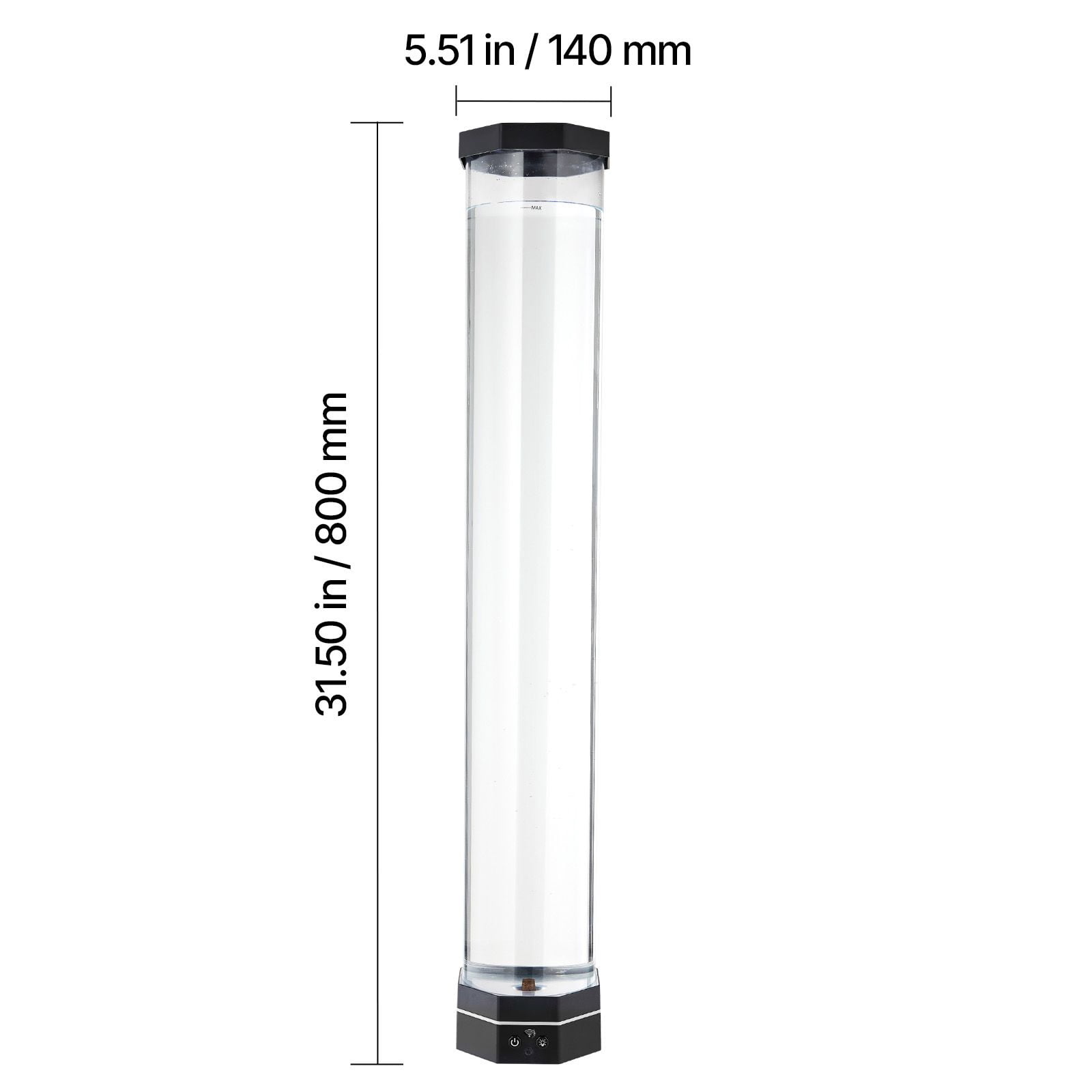 Bubble Lamp Floor-Standing 32 Inch 16 Color Remote Control Anti-Tip 40-45dB for Autism ADHD Anxiety Relief