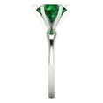 thumbnail image 3 of 2.5 ctw Solitaire Anniversary Ring for Women | Round Cut Simulated Emerald | Hyperallergenic Solid 18K White Gold, 3 of 5