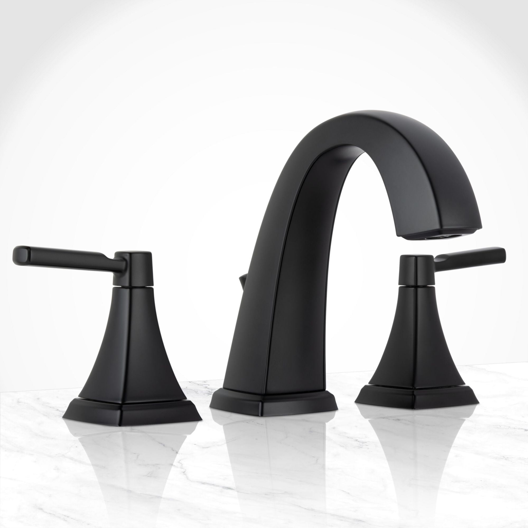 Miseno MNO641LFB Elysa 1.2 GPM Widespread Bathroom Faucet - Black