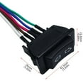 thumbnail image 2 of Langgg Car Interior Power Window Control Switch Button with Indicator Automotive Controller Replacement Part Maintenance Accessory Red Green, 2 of 6