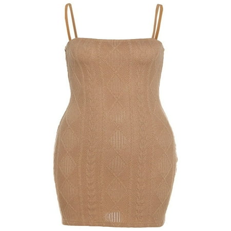 

HLONK Women Y2k Mini Bodycon Dress Hollow Out Floral Print Sexy Stretch Clubwear V Neck Backless Halter Slit Beach Dress Grass Green