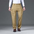 thumbnail image 2 of Men's Summer Lightweight High Stretch Suit Casual Pants Work Business Khaki 32, 2 of 7