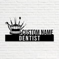 thumbnail image 5 of Handmadetneonsign Dentist Metal Nameplate, Dentist Desk Nameplate, Dentist Desk Name Plate Decor, 5 of 5