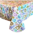 thumbnail image 5 of Newbridge Easter Pastel Egg and Bunny Vinyl Flannel Backed Tablecloth, 52” x 70” Oblong/Rectangle, 5 of 7