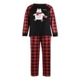 thumbnail image 2 of Goocheer Christmas Pjs Matching  Plaid Letter Print Long Sleeve Pullover+ Long Pants Matching Pajamas, 2 of 8
