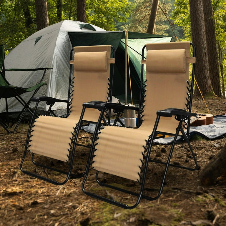Caravan Canopy Infinity Zero Gravity Steel Frame Patio Deck Chair