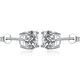 thumbnail image 5 of Pendientes de circonita de cuatro garras de plata S925, pendientes sencillos de un solo diamante, pendientes de diamantes de moda para hombres y mujeres, 5 of 5