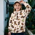 thumbnail image 2 of Uorisanigo Girls Half Zip Sweatshirt Kids Long Sleeve Lapel Zipper Sweatshirt Soft and Comfortable Cactus Cowboy Dachshund Pullover Top Jackets Athletic Outerwear Fall Trendy, Size 13-14, 2 of 7