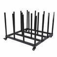 thumbnail image 3 of Movable Vinyl Storage Cart Steel Tube Multipurpose Stable Roll Holder Rack, 3 of 5