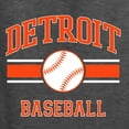 thumbnail image 6 of Wild Bobby City of Detroit Baseball Fantasy Fan Sports Unisex Hoodie Sweatshirt, Heather Black, 3X-Large, 6 of 6