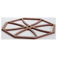 thumbnail image 4 of Ekena Millwork 7 3/8"W x 7 3/8"H x 1/4"T Extra Small Haswell Decorative Fretwork Wood Wall Panels, Walnut, 4 of 18