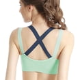thumbnail image 3 of yillto Women Sport Bra Workout Gym Activewear Bras Strappy Cropped Padded Seamless Exercise Running Bras, 3 of 3