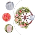 thumbnail image 4 of TIMIFIS Produits Décoratifs Couronne de Roue Arroseur Couronne de Simulation de Printemps Arrangement de Scène Rustique Extérieur Couronnes pour Porte d'Entrée, 4 of 4