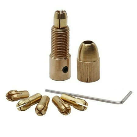 

7 pieces/set 2.35-5.05 mm brass mini drill chuck metal drill chuck adapter