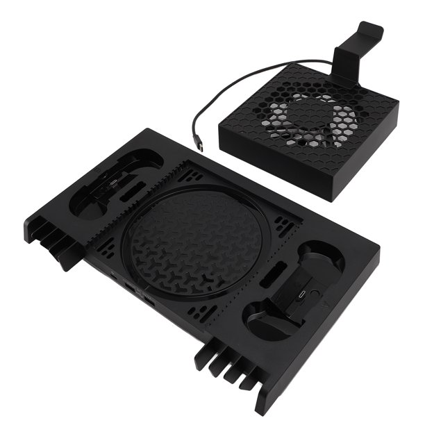 Estación De Enfriamiento De Consola De Juegos, Resistente A Impactos 15 Modos De Luz Soporte De Enfriamiento De Consola Base De Carga De Controlador Dual ABS RGB Para La Serie X